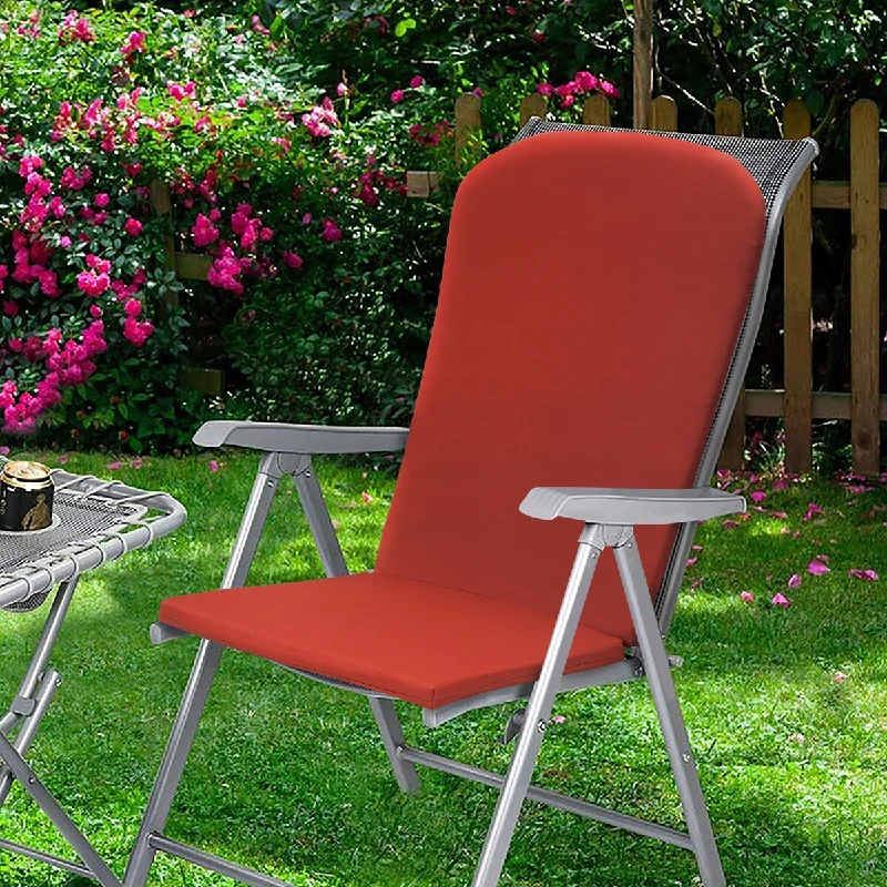 Savings Event Ruby Red Outdoor High Back Adirondack Cushion 24 x 51 in Solid Red - 24" x 51" x 1.5" Savings Event Ruby Red Outdoor High Back Adirondack Cushion 24 x 51 in Solid Red - 24" x 51" x 1.5"
