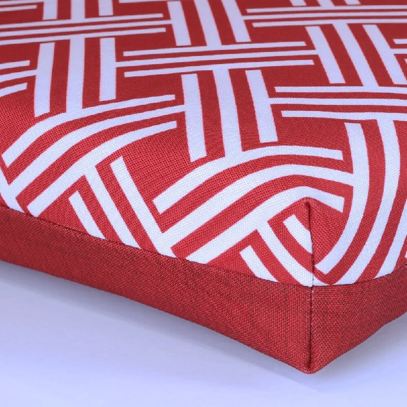 Super Sale Ruby red Outdoor square chair pad