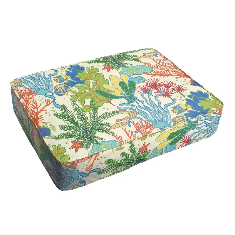 Best Bargains Selena Blue Green Seascape 18 x 29-inch Indoor/ Outdoor Corded Edge Floor Cushion Best Bargains Selena Blue Green Seascape 18 x 29-inch Indoor/ Outdoor Corded Edge Floor Cushion