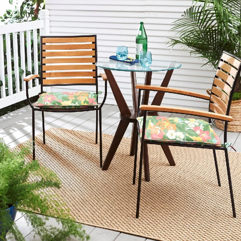 Huge Discounts Sorra Home Outdoor Corded Chair Pad Set of 2