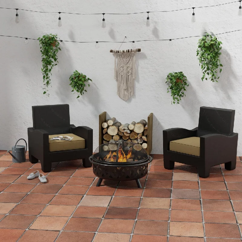 Closeout Sunbrella 23" x 22" Brown Solid Outdoor Deep Seat Cushion with Ties and Welt - 21.5'' L x 22.5'' W x 4'' H Closeout Sunbrella 23" x 22" Brown Solid Outdoor Deep Seat Cushion with Ties and Welt - 21.5'' L x 22.5'' W x 4'' H