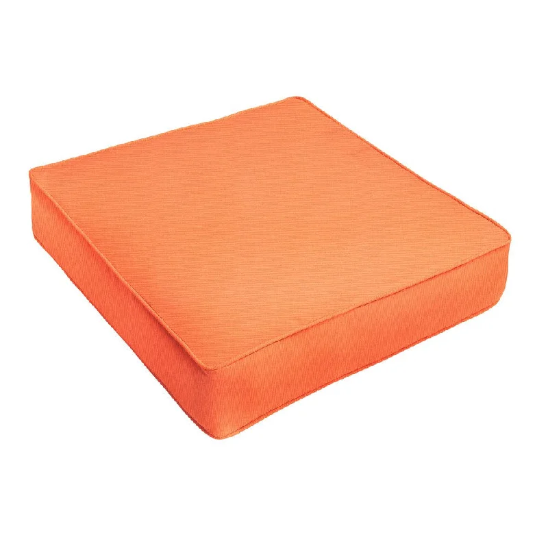 Sale Event Sunbrella Tangerine Orange Indoor/ Outdoor Deep Seating Cushion by Sorra Home Sale Event Sunbrella Tangerine Orange Indoor/ Outdoor Deep Seating Cushion by Sorra Home