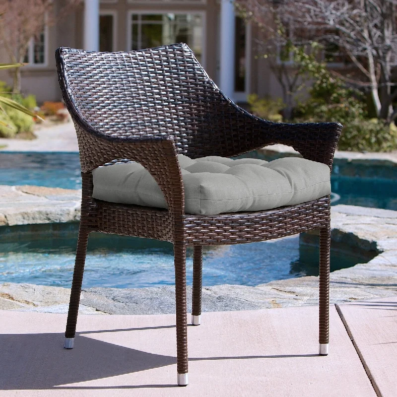 Special Buy Sunny Citrus Outdoor Adirondack Cushion 20 x 20 in Solid Grey