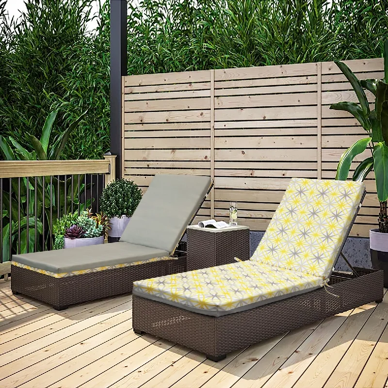 Hot Deal Sunny Citrus Outdoor Geometric Flower Printed Lounger Cushion 22 x 71 in Multi - 22" x 71" x 2.75" Hot Deal Sunny Citrus Outdoor Geometric Flower Printed Lounger Cushion 22 x 71 in Multi - 22" x 71" x 2.75"
