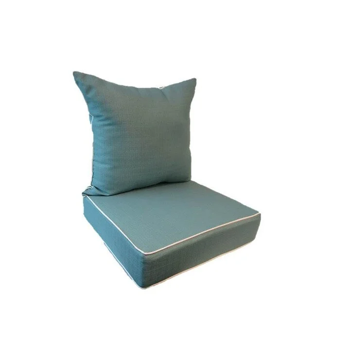 Daily Deals Suntastic Indoor/ Outdoor Aqua Textured Deep Seat and Back Cushions