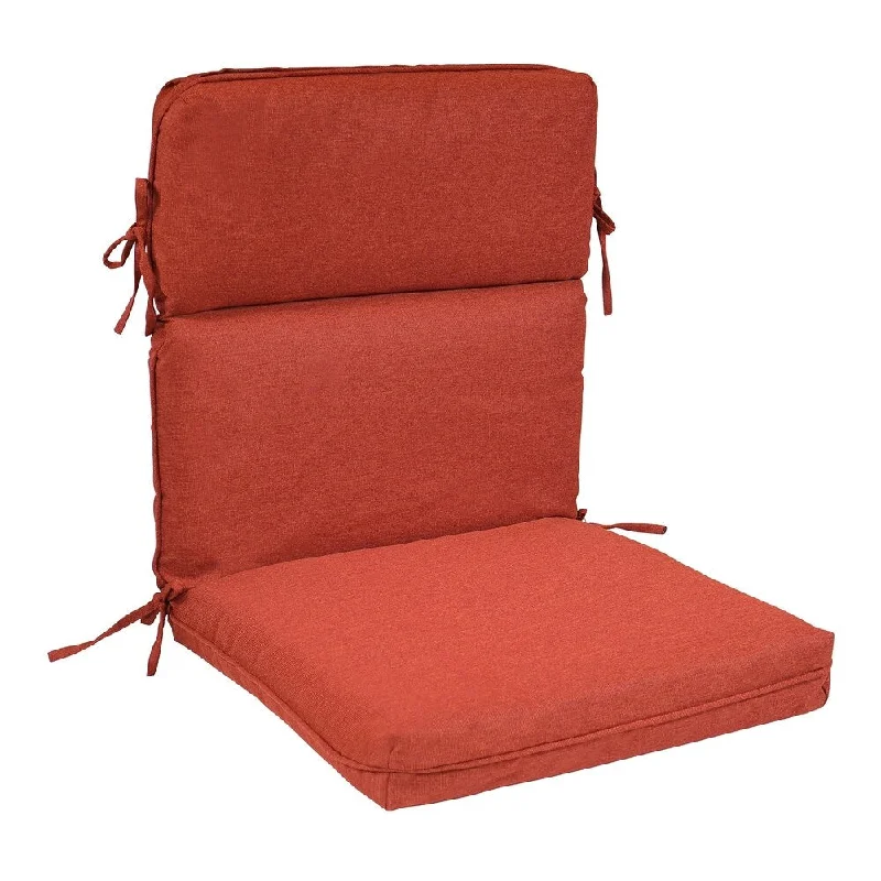 Price Reduction Suntastic O'Casa Rust Indoor/ Outdoor High Back Chair Cushion