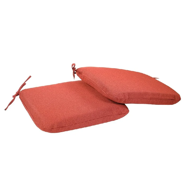 Fantastic Offers Suntastic O'Casa Rust Indoor/ Outdoor Universal Chair Cushions (Set of 2)