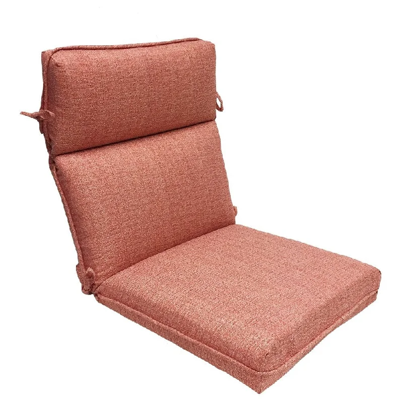 Customer Appreciation Sale Suntastic O'Fiddlestix Coral Indoor/ Outdoor High Back Chair Cushion Customer Appreciation Sale Suntastic O'Fiddlestix Coral Indoor/ Outdoor High Back Chair Cushion