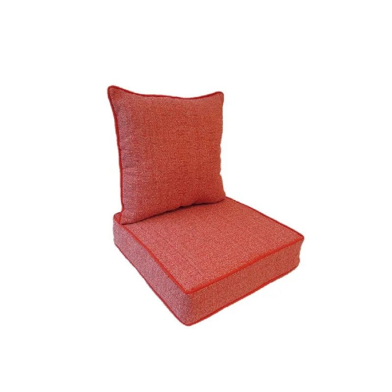 Early Bird Discount Suntastic O'Fiddlestix Indoor/ Outdoor Coral Deep Seat and Back Cushions Early Bird Discount Suntastic O'Fiddlestix Indoor/ Outdoor Coral Deep Seat and Back Cushions