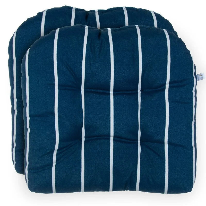 Price Drop Sydney Blue 19" x 19" Wicker 2 Pack Seat Cushions
