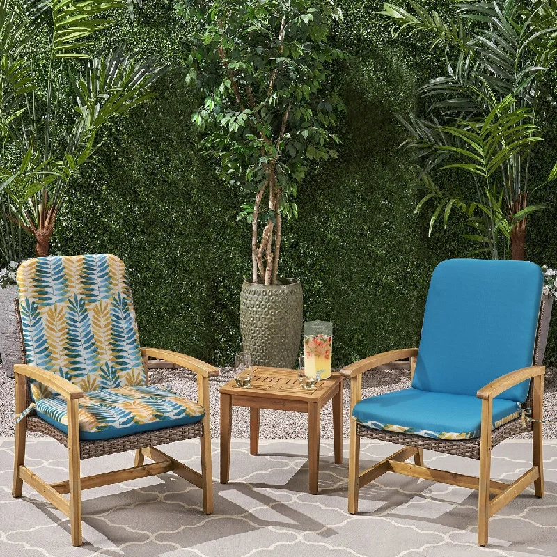Big Discounts Turquoise Cove Printed High Back Chair Cushion 20 x 45 in Aqua - 20" x 45"