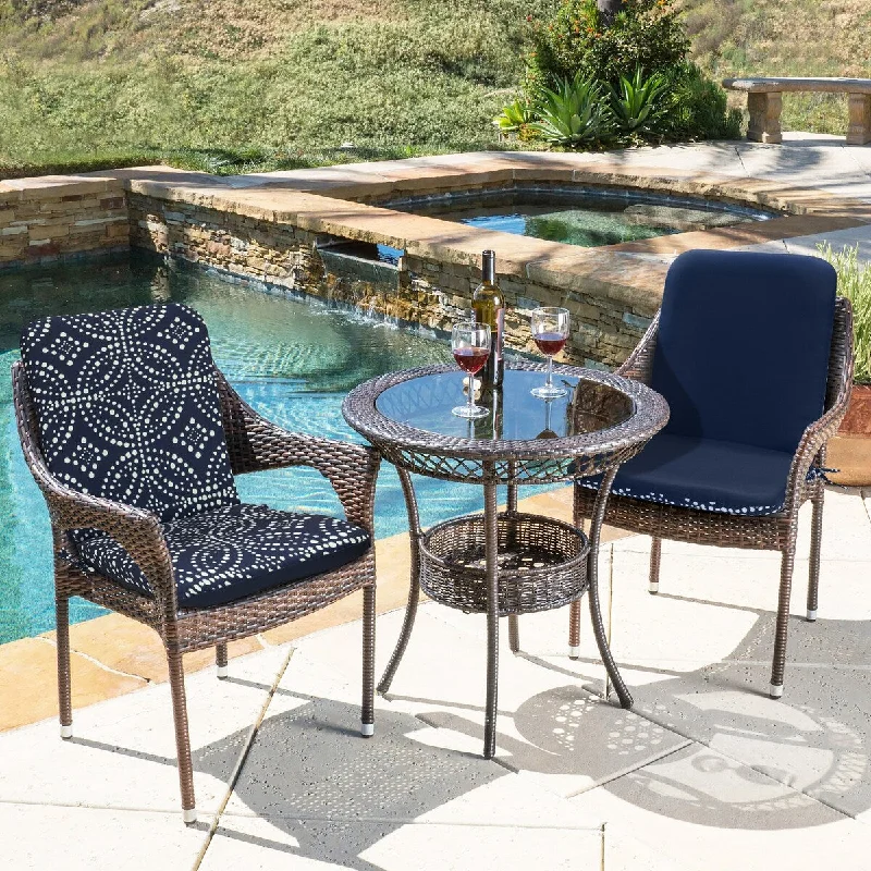 Reduced Prices Urban Chic Printed High Back Cushion 20" x 45" in Navy - 20" x 45"