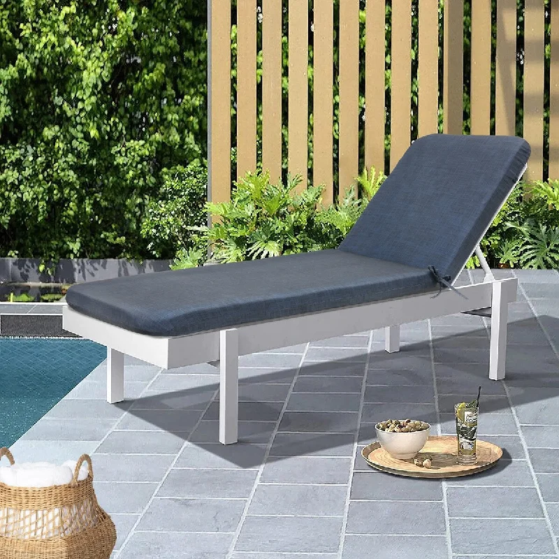 Mega Sale Urban Chic Solid Textured Print Outdoor Lounger Cushion 22 x 73 in Navy - 22" x 73" Mega Sale Urban Chic Solid Textured Print Outdoor Lounger Cushion 22 x 73 in Navy - 22" x 73"