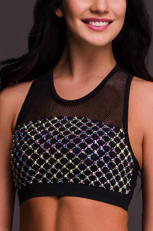 Instant Savings Crystal Couture Dani Sports Bra