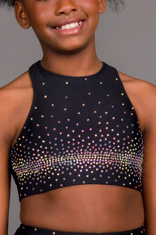 Loyalty Reward Dolce Sports Bra in Black Crystal
