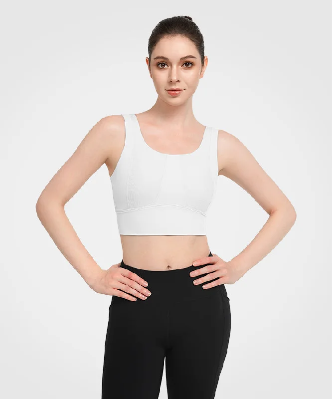 Huge Discounts Echo Padded Round Neck Yoga Bra | Women's Light Support Sports Bra