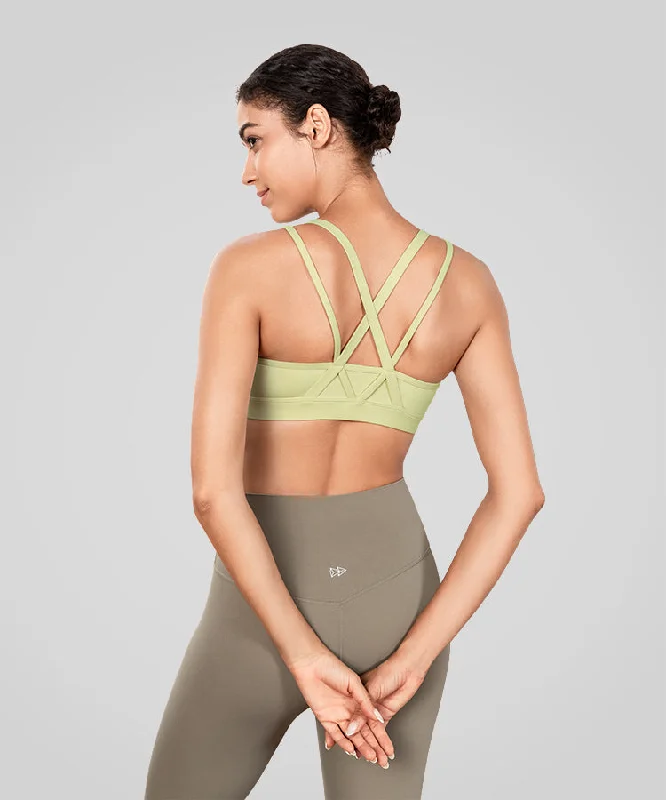 Today’s Deal Echo Long Double Cross Straps Padded Yoga Bra | Women's Light Support Sports Bra Today’s Deal Echo Long Double Cross Straps Padded Yoga Bra | Women's Light Support Sports Bra
