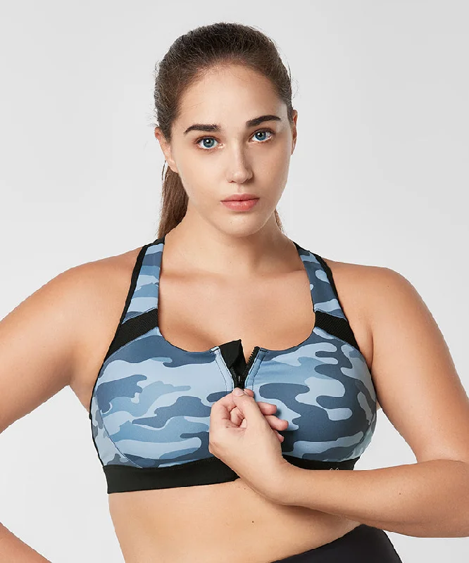 Price Blitz Enfold Zip Front Padded Running Bra | Women's High Support Sports Bra (Plus Size) Price Blitz Enfold Zip Front Padded Running Bra | Women's High Support Sports Bra (Plus Size)