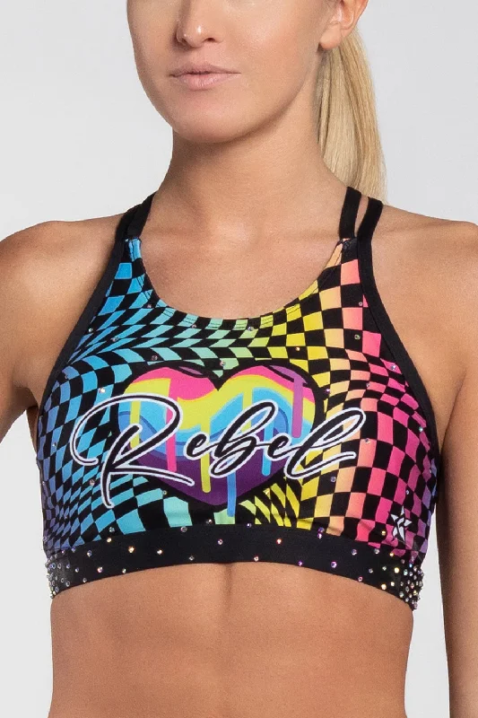 Bargain Blast Gillen Sports Bra in Rainbow Crush