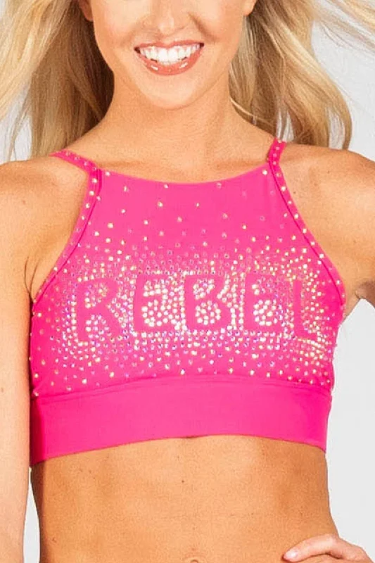 Discount Days Gilmore Sports Bra in Hyper Pink