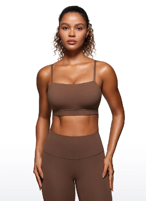 Huge Discounts Butterluxe Adjustable Spaghetti Thin Strap Sports Bra