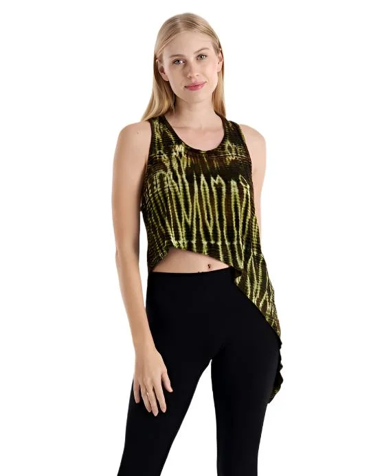 Unmissable Offer Kathmandu Tie Dye Diagonal Cut Tank TH1487