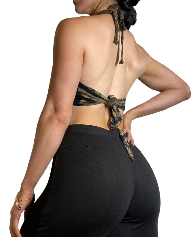 Blowout Deals Kathmandu Tie Dye Halter Crop Top TH1360