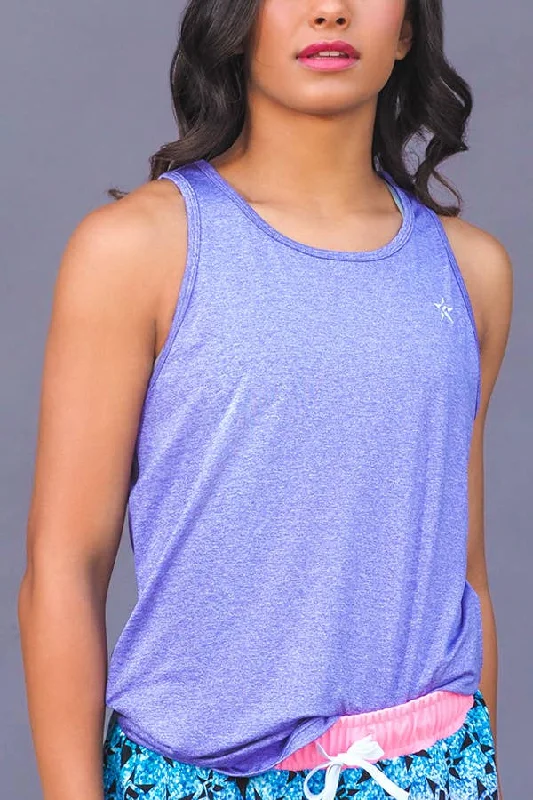 Deal Frenzy Layer and Lounge Tank in Ultraviolet HeatherFlex