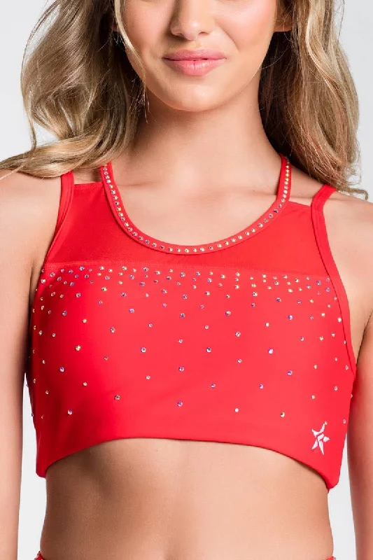 Grand Opening Sale Liza Sports Bra in Red