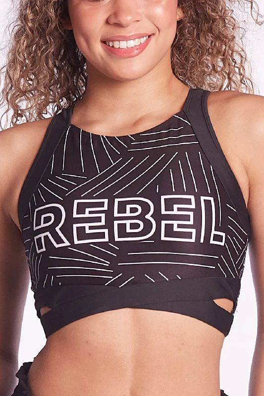 Anniversary Sale Milano Sports Bra in Laser Black