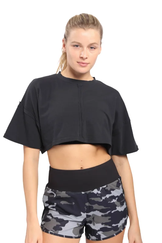 Price Rollback Mono B Pima Cotton Ultra Cropped Top KT-B0152