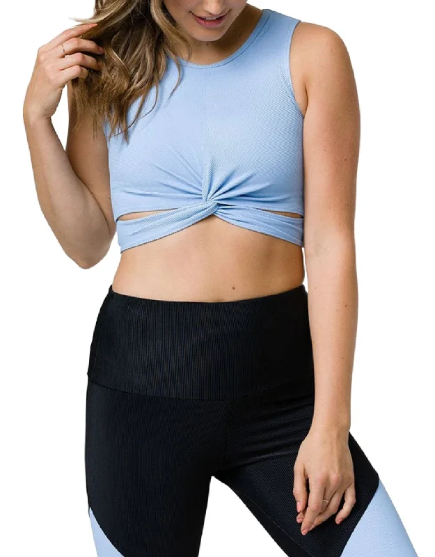 Don't Wait Onzie Front Twist Cropped Top 3726