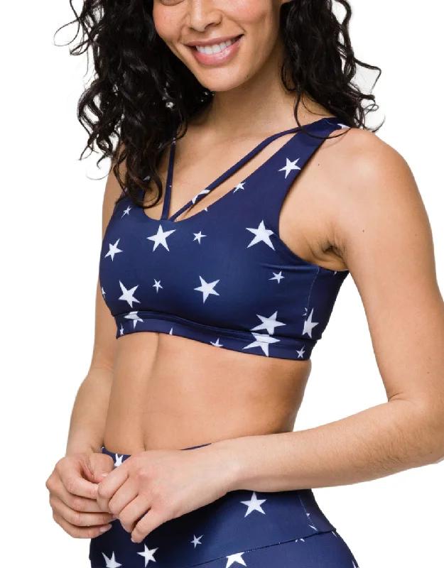 Super Bargain Onzie Crossover Bra 3736 Marine Stars