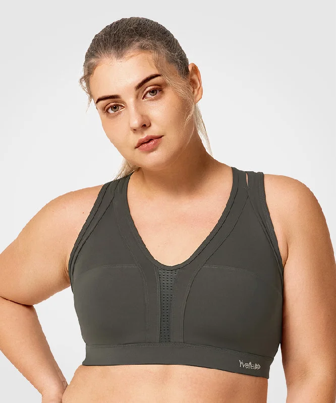 Act Now Power Cross Back Padded Running Bra | Women's High Support Sports Bra (Plus Size) Act Now Power Cross Back Padded Running Bra | Women's High Support Sports Bra (Plus Size)
