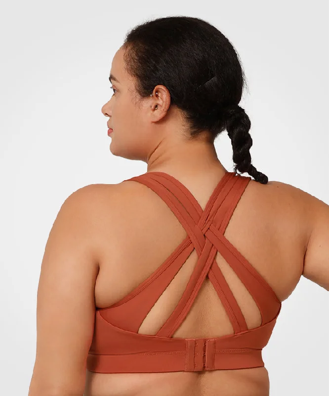 Clearance Event Power Cross Back Padded Running Bra | Women's High Support Sports Bra (Plus Size) Clearance Event Power Cross Back Padded Running Bra | Women's High Support Sports Bra (Plus Size)