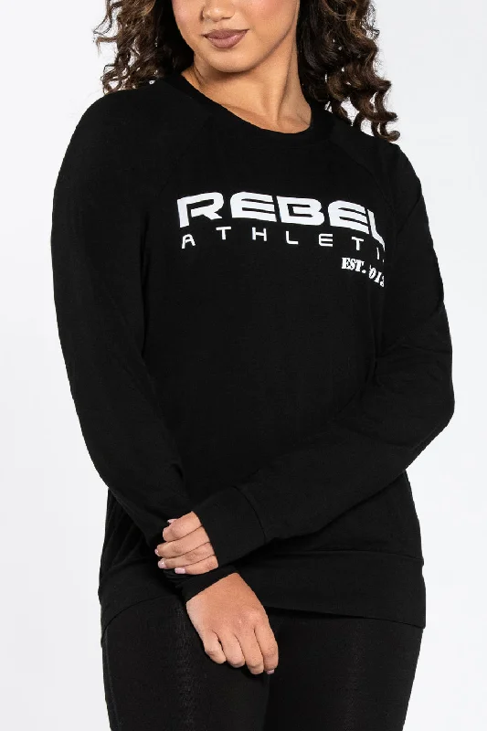 Massive Deals Rebel Athletic Long Sleeve Shirt in Black