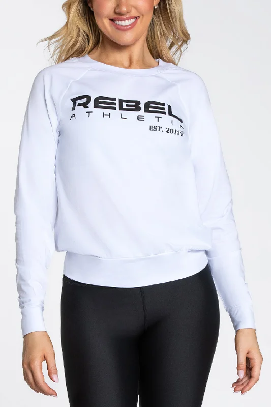 Bargain Bin Rebel Athletic Long Sleeve in White