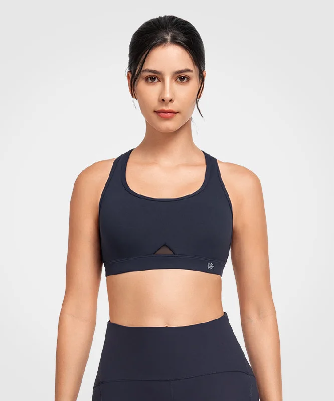 Extra Discounts Shift Scoop Neckline Cut-Out Padded Yoga Bra | Women's Light Support Sports Bra