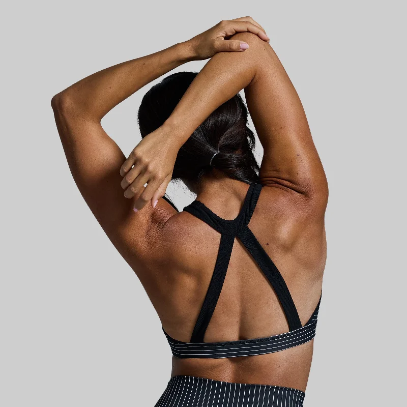 Great Bargains Shoots Sports Bra (Tuxedo)