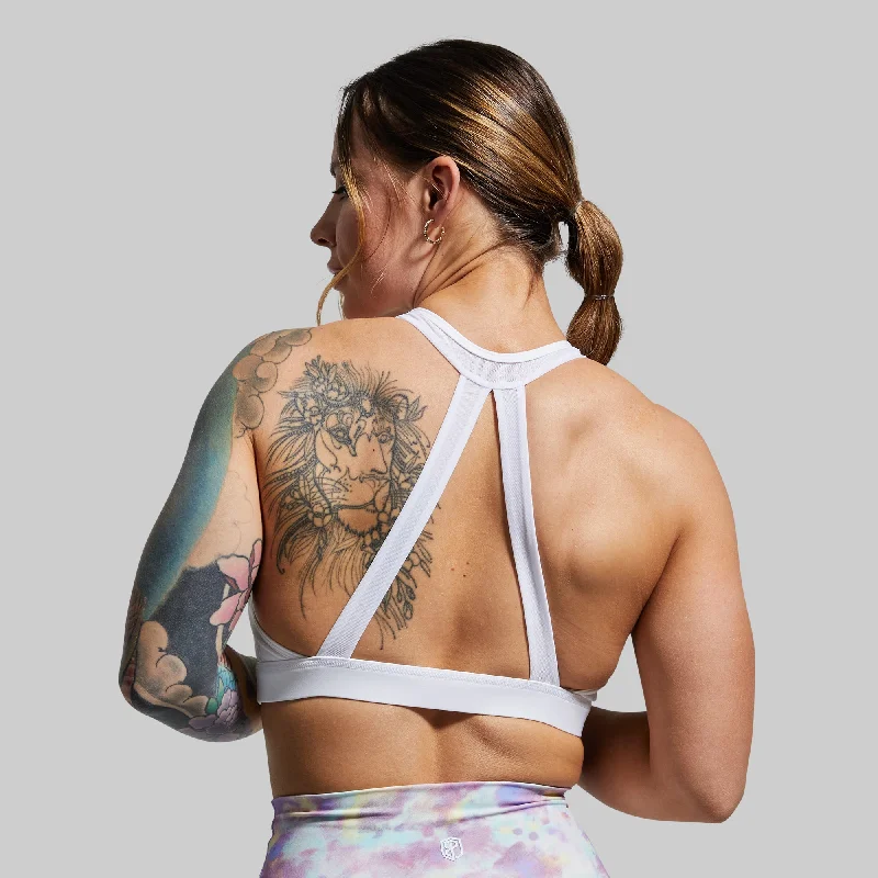 Limited Time Shoots Sports Bra (White)