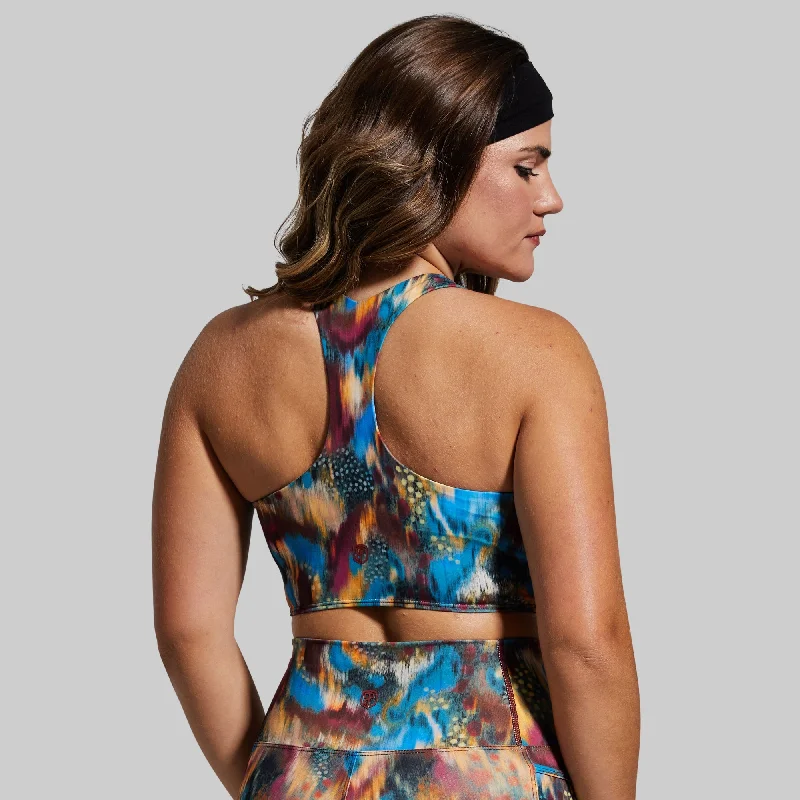 Early Access Synergy Cropped Sports Bra (Magic Marble)