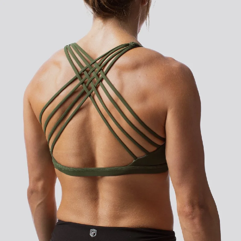 Deal of the Day Vitality Sports Bra (Tactical Green)