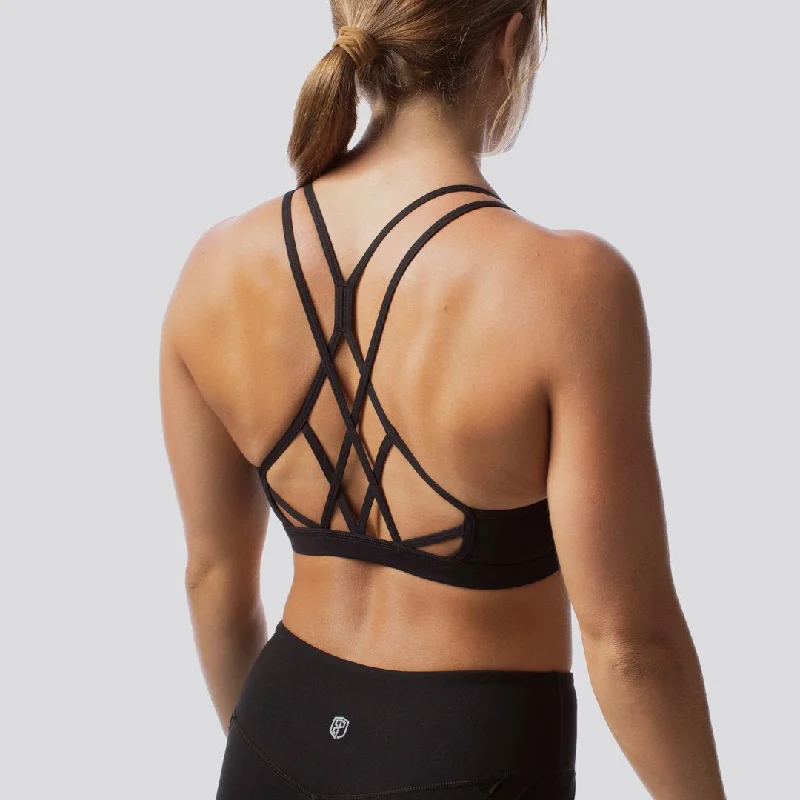 Markdown Madness Warrior Sports Bra (Black)