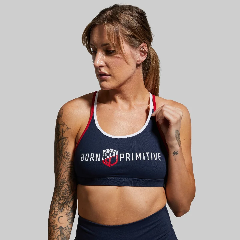 Closeout Sale Warrior Sports Bra (Brand Strength-Navy)