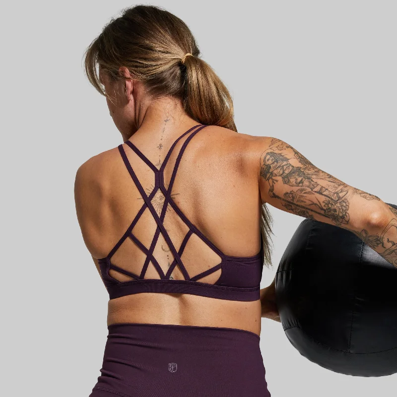 Price Smash Warrior Sports Bra (Brand Strength-Plum)