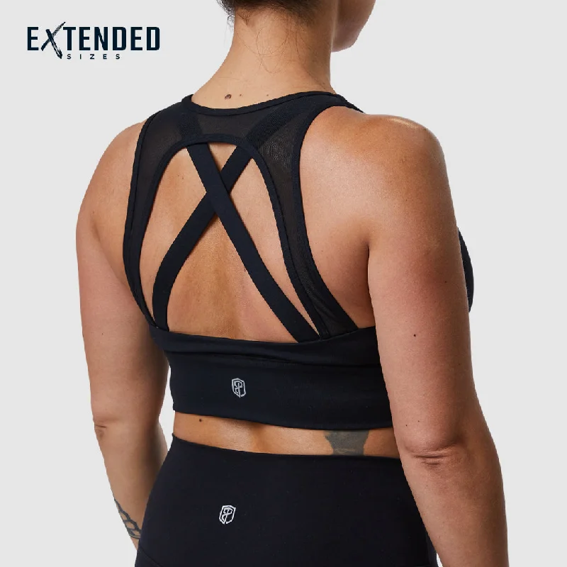 Online Only X-Factor Full Throttle Sports Bra (Black)
