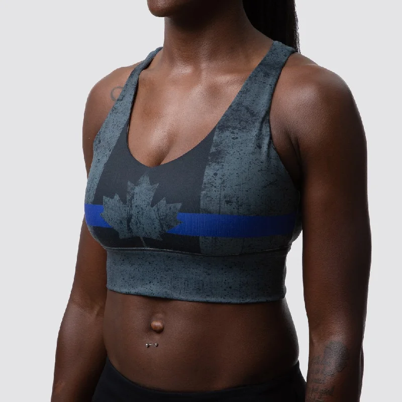 Unmissable Offer X-Factor Sports Bra (Canada Thin Blue Line)