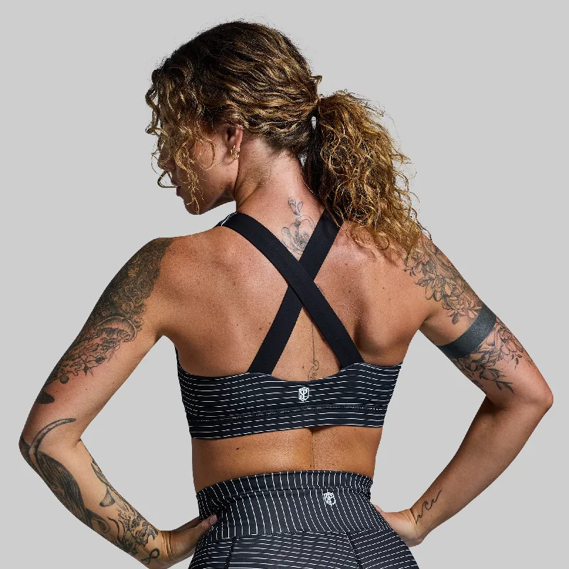 Seasonal Clearance Your Essential Sports Bra (Tuxedo)