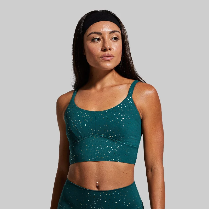 Price Cut Your Go To Sports Bra (Pine Gold)