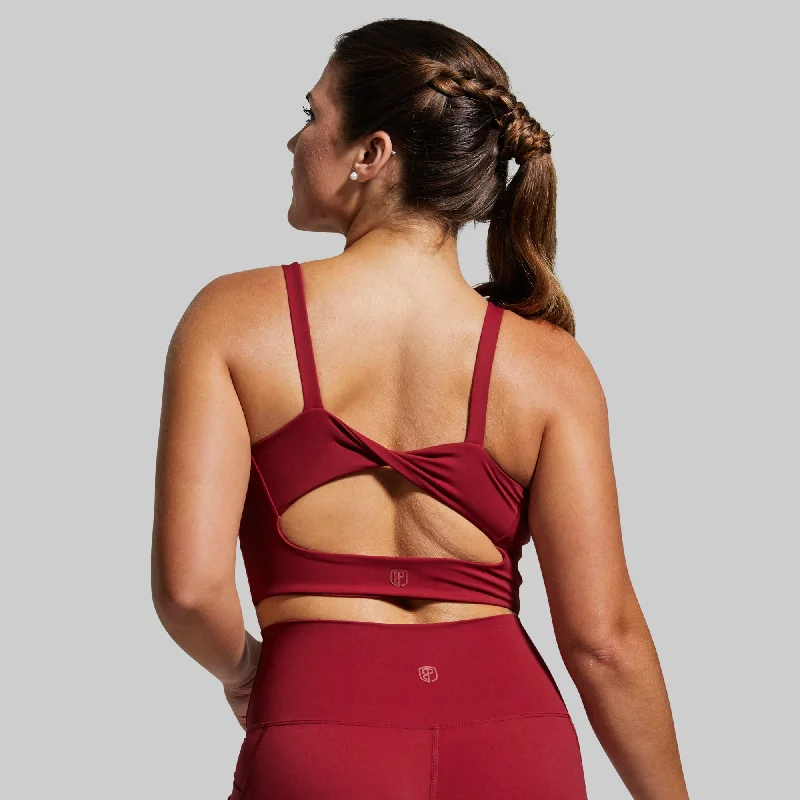 Quick Sale Your Go to Sports Bra (Rhubarb)